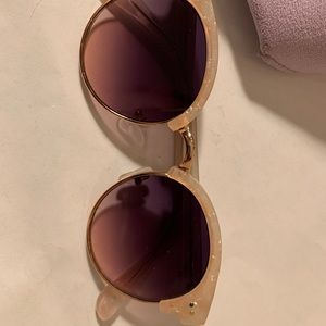 LOFT NWOT Light Pink Framed Sunglasses